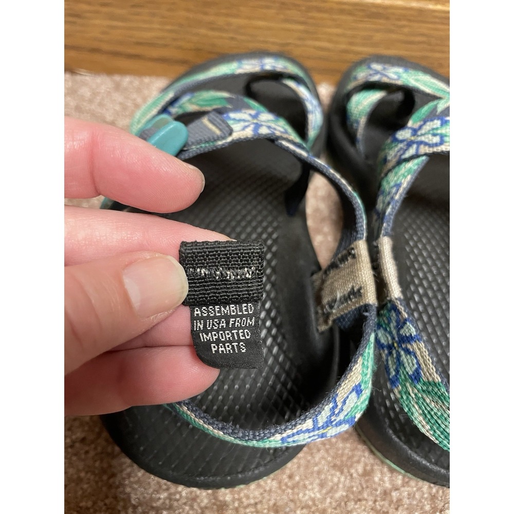 Chaco Womens Shoes Hiking Sandals Size 6 Classic Teal Blue - Picture 7 of 12
